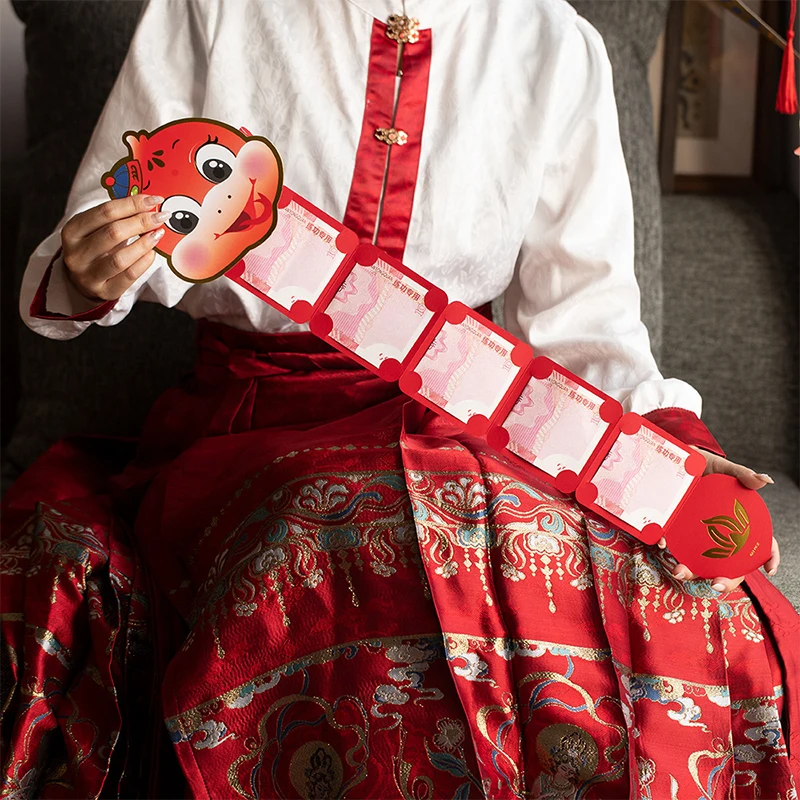 Складной красный конверт китайский Новый год Evelope весенний фестиваль счастливый