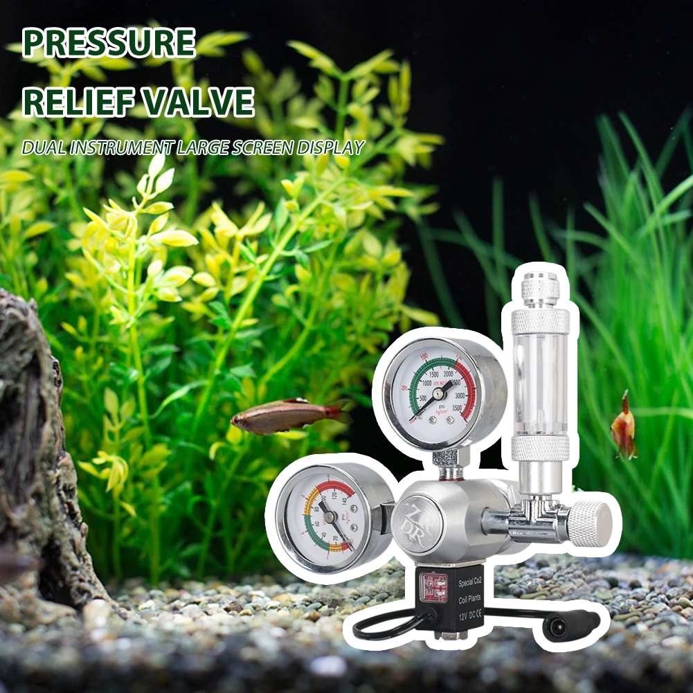 

DIY Aquarium CO2 Regulator Bubble Counter Solenoid Check Valve Kit Fish Tank Accessories CO2 Reaction Control System