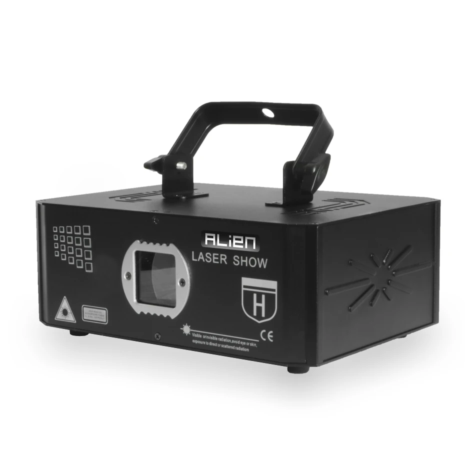 Pаспродажа Лазерный проектор ALIEN, 500 МВт, сценическое освещение, проектор, луч, 3D иллюзия, анимация, сеть, 10 в 1, дискотека, вечеринка, праздничное освещени...