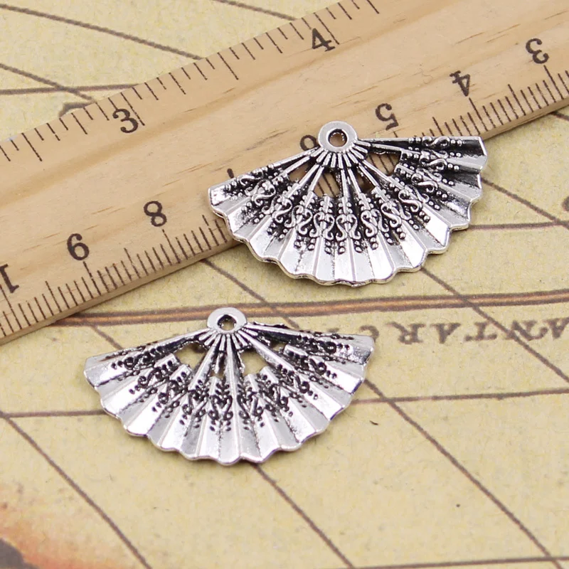 15 шт. Подвески с откидной крышкой веера 21x3 мм Подвески под старину Изготовление ювелирных изделий своими руками