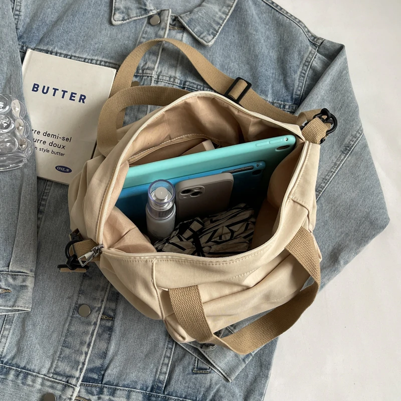 Простая повседневная Универсальная Женская однотонная универсальная сумка