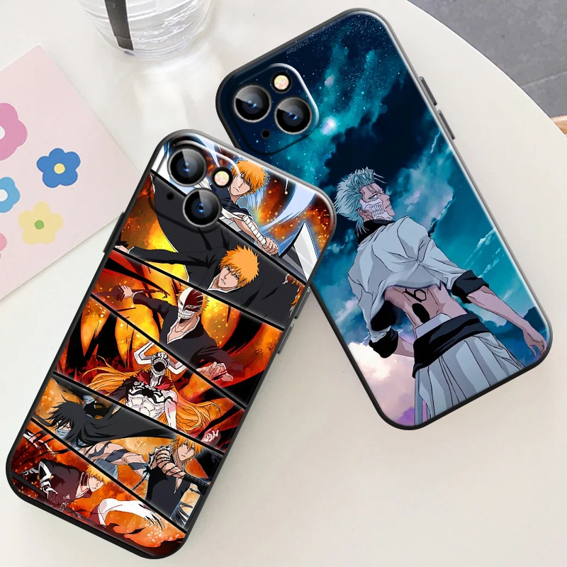 

Japan BLEACH Ichigo Kurosaki Manga Phone Case For Apple iPhone 13 12 11 Pro 12 13 Mini X XR XS Max SE 6 6s 7 8 Plus Carcasa