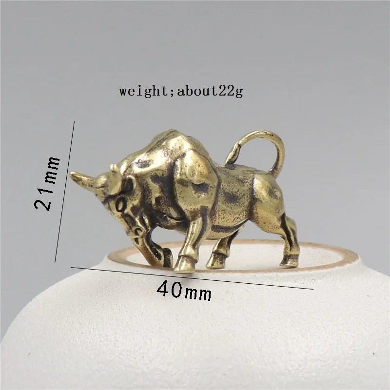 

Медная ретро-фигурка быка