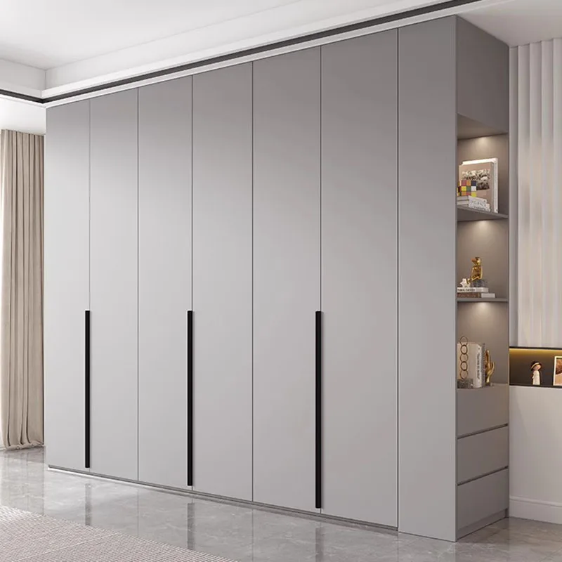 

Clothes Storage Wardrobe Modern Luxurious Portable Organizer Wardrobe Bedroom Wooden Ropero Armable De Ropa Home Furniture