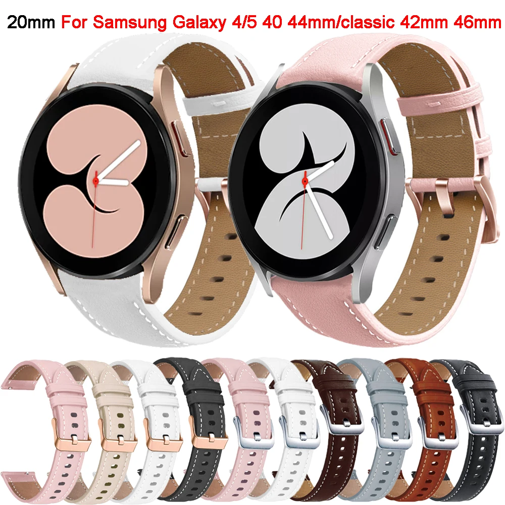 Ремешок 20 мм для Samsung Galaxy Watch 4 6 5 40 44 браслет часов Pro 45 7 70 Correa