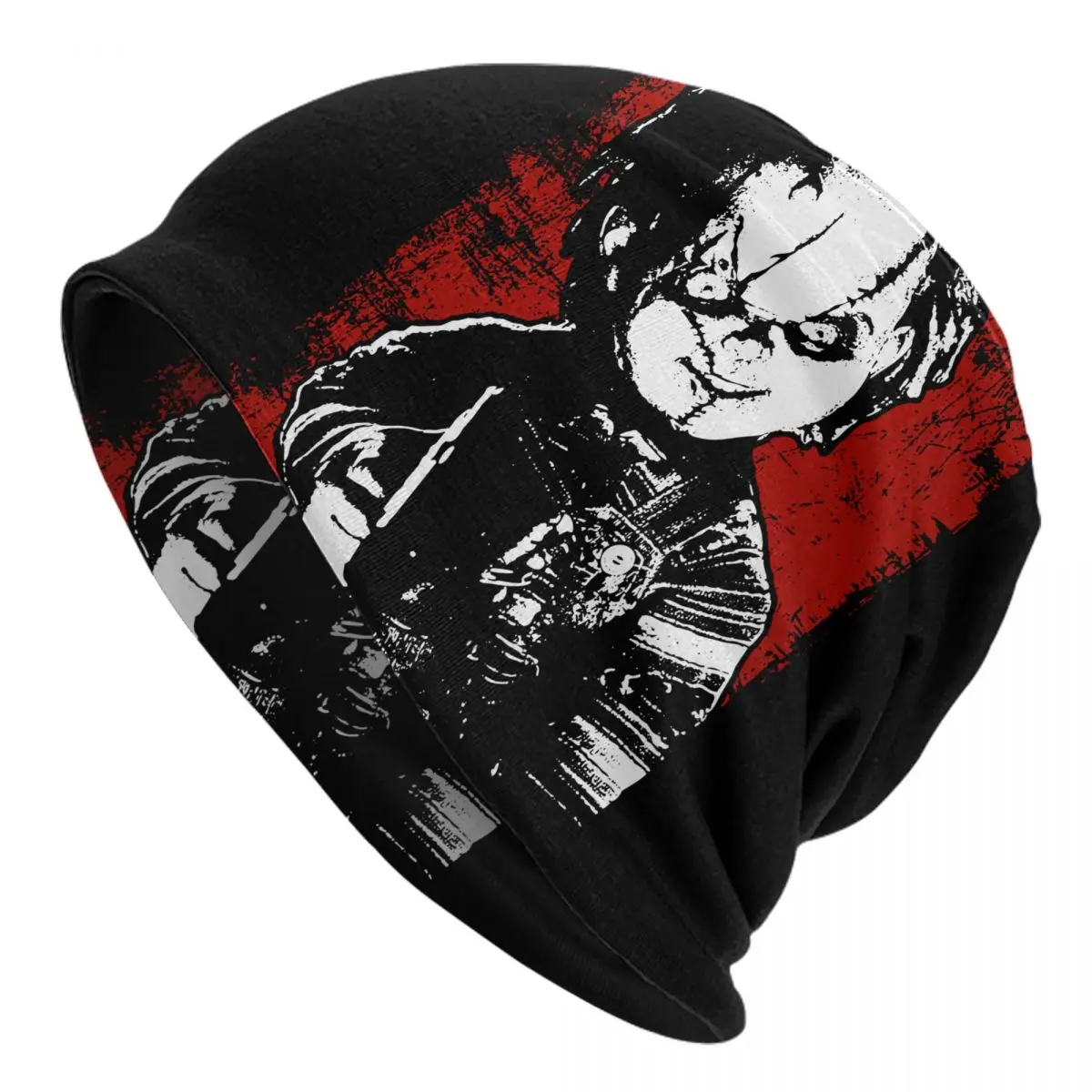 Child's Play Chucky Horror Halloween Bonnet Hat Goth Outdoor Skullies Beanies Hats Unisex Warm Dual-use Caps