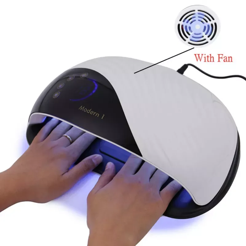 

NEW2023 Built-in Cooling Fan Nail Dryer 3 in 1 Quick Dry Fast Curing Gel Lamp For All Kinds of Gel Polish UV Led Nail Lamp