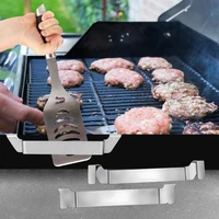 new stainless steel grill pan shovel grill barbecue tool fixed hook rack fixed hook rack outdoor tableware camp supplies