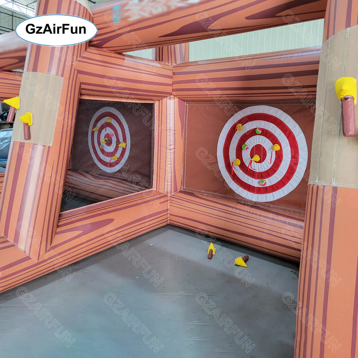 Фото Популярная надувная мишень для дартса, интерактивная игра с топором для стрельбы, в продаже №4