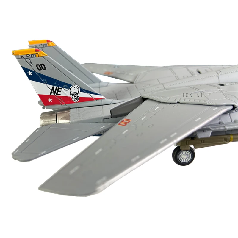 Фото Масштабная модель военного самолета F-14D Tomcat (F-14 Bounty Hunter) США, 1:100, готовая коллекционная модель из литого металла, украшение №5