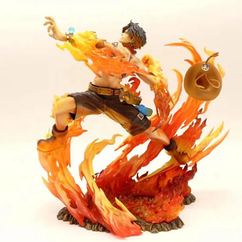 

GK One Piece Ace Figure Luffy Action Figure One Piece Figure 25 CM PVC Cartoon Figurine Model Toys Room Decoration