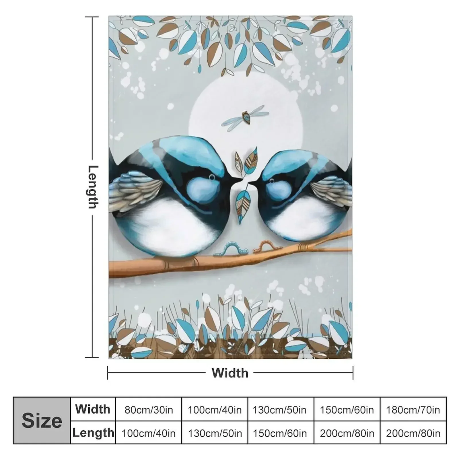 Синее сказочное одеяло для дивана тонкие декоративные одеяла