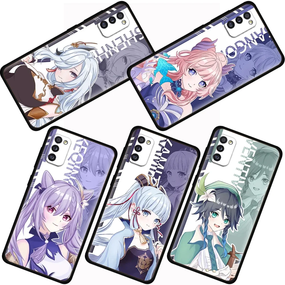 

Luxury Soft Case For Samsung Galaxy A52 A51 A71 A21s A12 A73 A53 A33 A23 A72 A41 A11 Phone Cover Genshin Impact Reze
