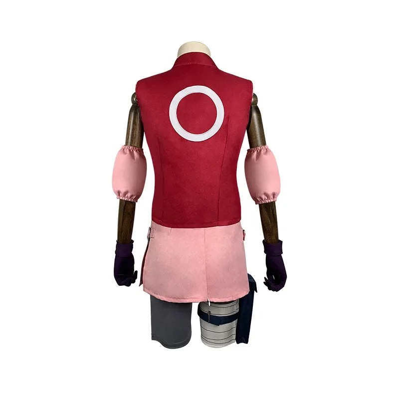 Аниме Косплей Харуно Сакура женский костюм