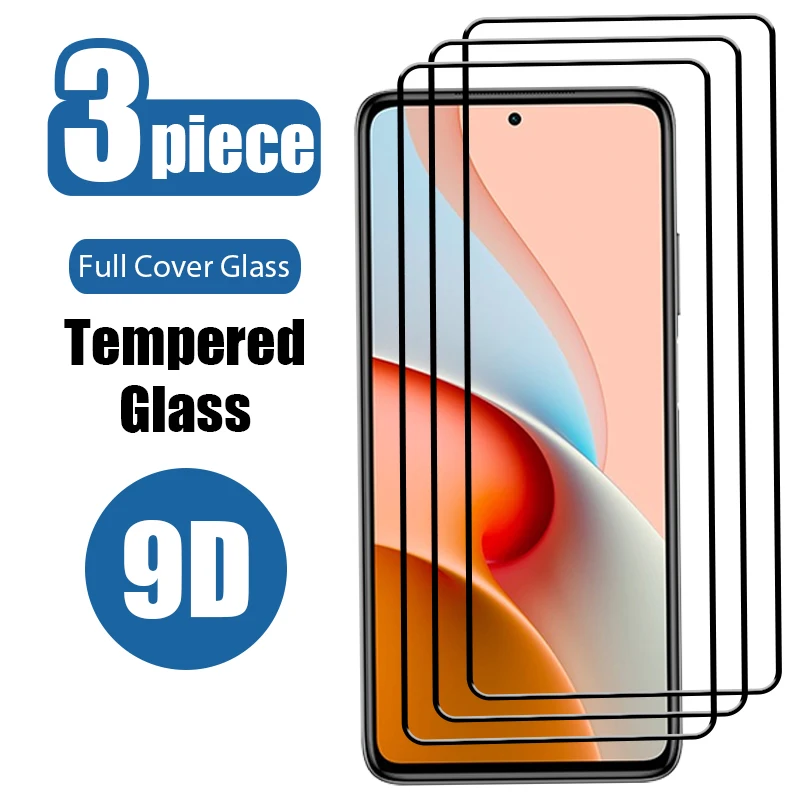 Закаленное стекло для Xiaomi Redmi Note 10 9 8 Pro Max 10S 9S 9T Защитное экрана 9A 9C 8A 7 7A 3 шт. |