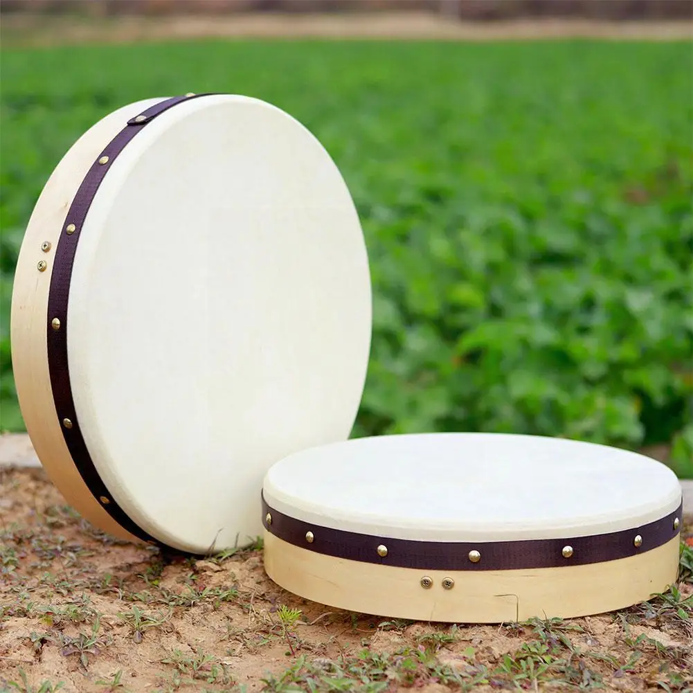 

Irish Sheepskin Drummer Drum Professional 16 Inch 18 Percussion Stick Instrument With Percussion Inch Q8y7