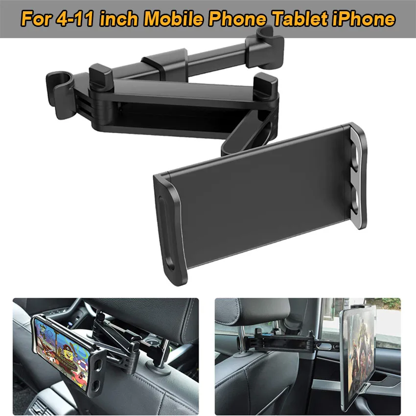 

Подставка для телефона 4-11 дюймов, держатель для планшетов iPhone, iPad, задняя подушка, универсальные аксессуары для автомобильного подголовника