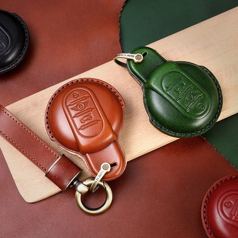 

Cover Keychain Holder Fob Case Shell For Remote Leather Car Key