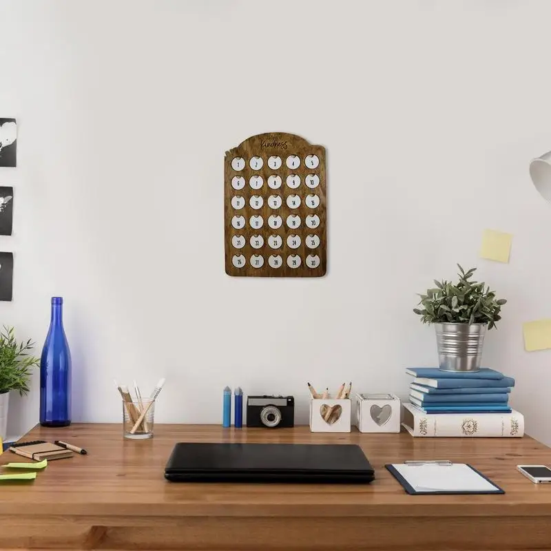 Рождественский календарь Acts Of Kindness Деревянные настенные календари Ежедневные