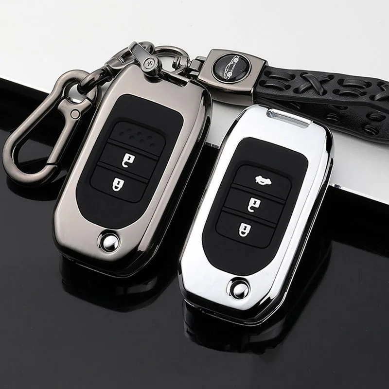 

Zinc Alloy Car Full Key Cover Case For Honda CivIc HRV CRV XRV Crider Odyssey 2015-2018 Remote Key Protective Shell