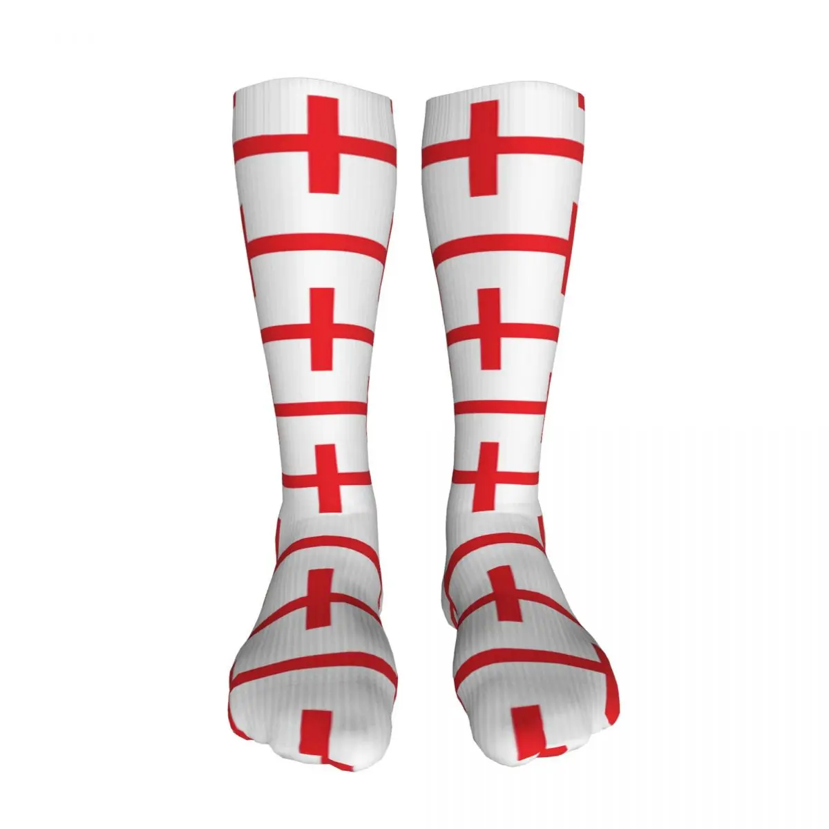 

Sale Flag Of England Fashion Funny Printed Polyester Long Socks Harajuku Comfortable Breathable Happy Gift sockings For Unisex