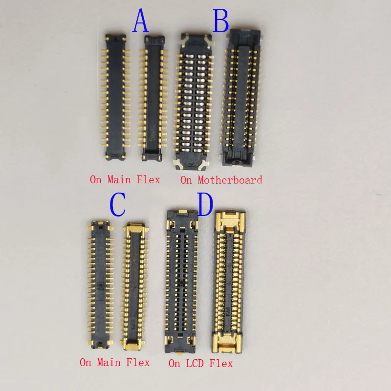 1-10 шт., гибкий разъем для ЖК-дисплея Samsung Galaxy M30S M307 M21 M215 M30 M31 M315 M307F M305 34 40 Pin