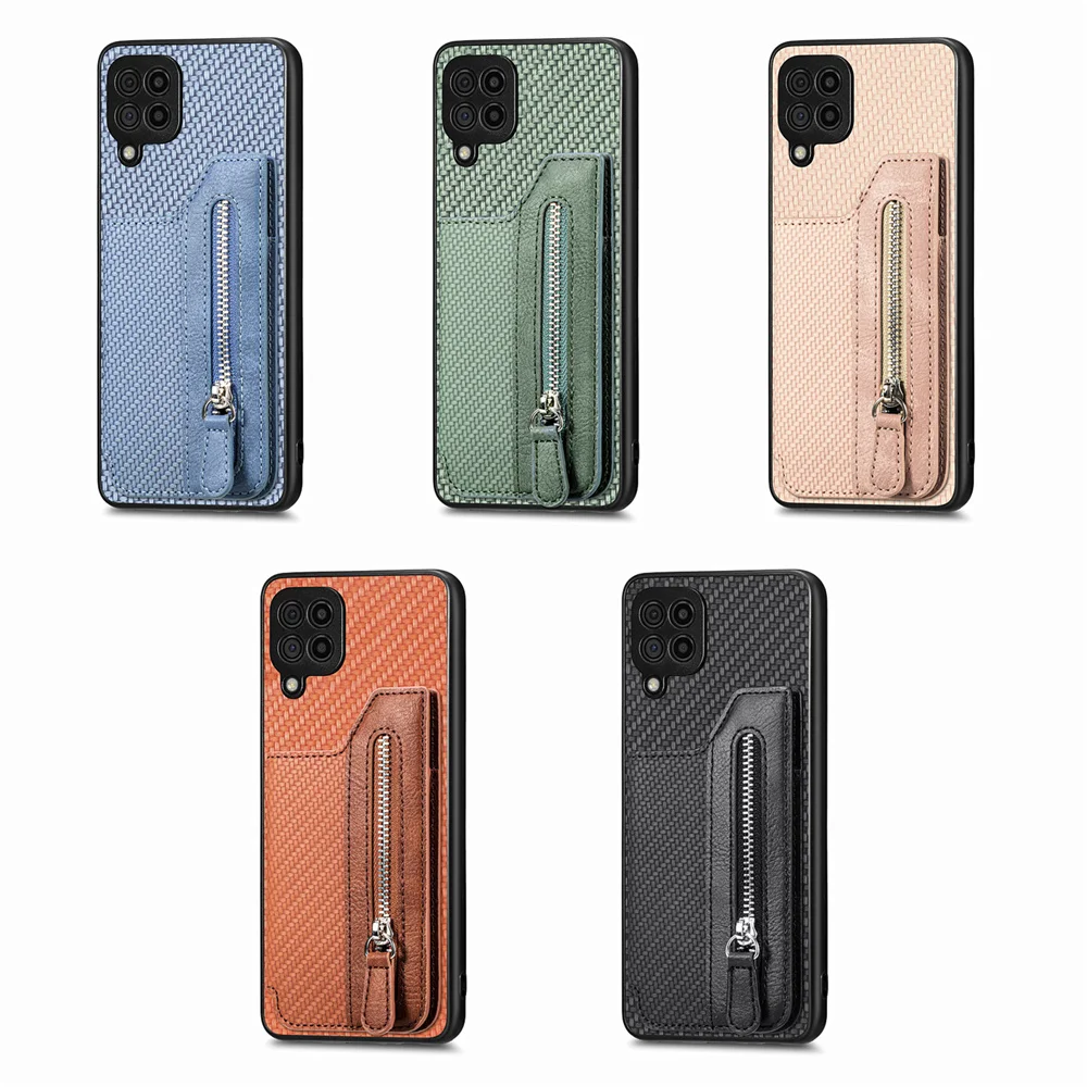 Shockproof Armor Case Cover With Multiple Credit Card Slot Function For Samsung Galaxy A02 A12 A22 A32 A52 A72 A02S A03S M62 M32