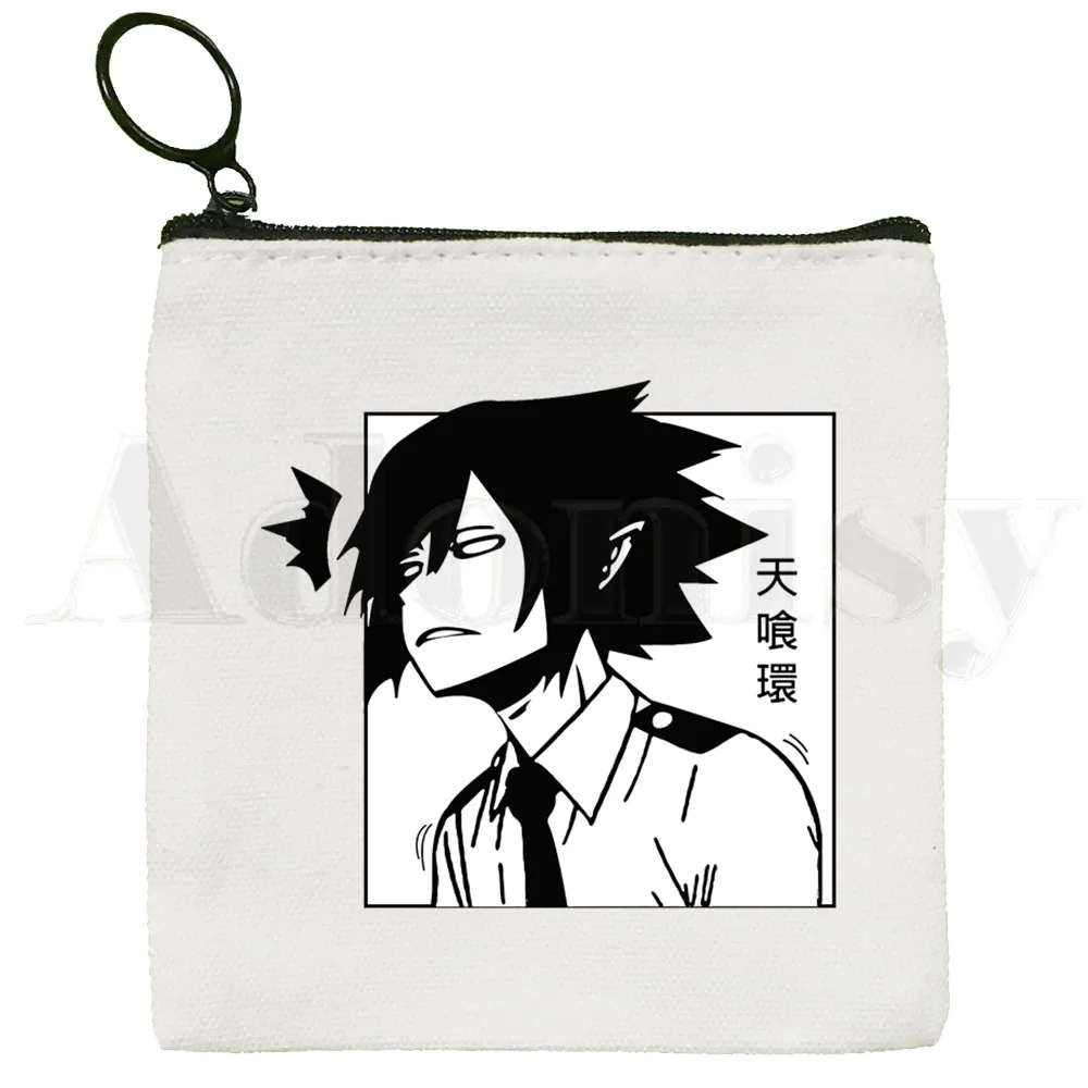 BNHA MHA Anime Tamaki Amajiki My Hero Academia Coin Purse Illustration Key Case Simple Small Cloth Bag New Creative Coin Purse