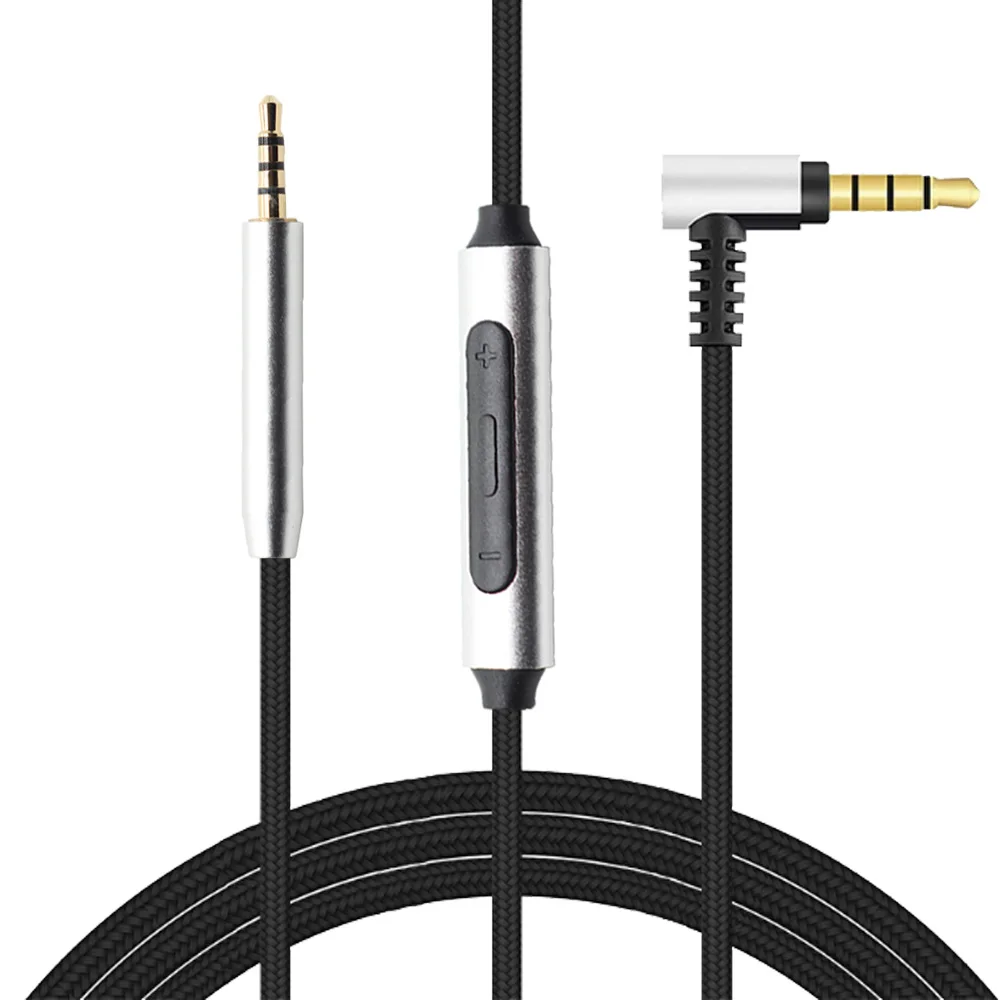 Фото Кабели POYATU QC45 для наушников Bose QuietComfort 35 45 QC25 QC35 NC700 OE2 OE2i, сменные шнуры с микрофоном и пультом дистанционного управления №1