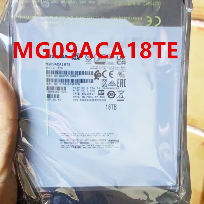 

New Original HDD For TOSHIBA 18TB 3.5" SATA 256MB 7200RPM For MG09ACA18TE