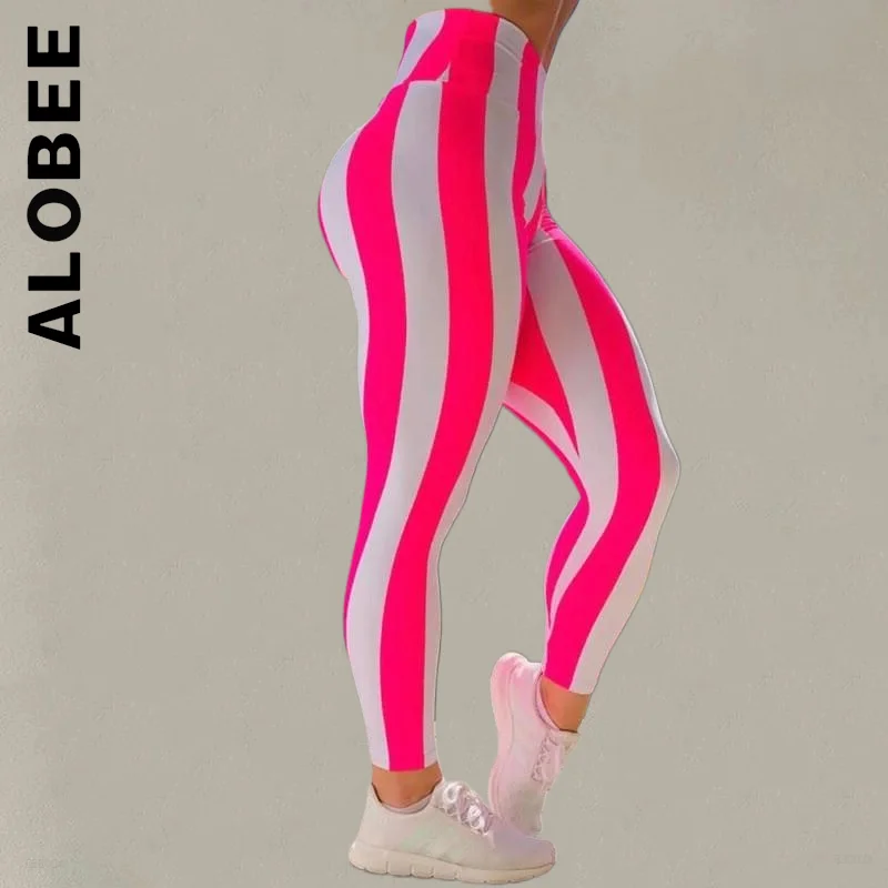 

Бесшовные модные женские леггинсы Alobee для спортзала, фитнеса, женские трико для спортзала, спортивные Леггинсы для женщин