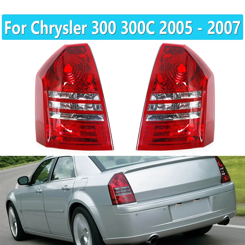 Car Rear Brake Light Taillight Housing 4805853AD 4805852AD For Chrysler 300 300C 2005 2006 2007 Tail Light Cover
