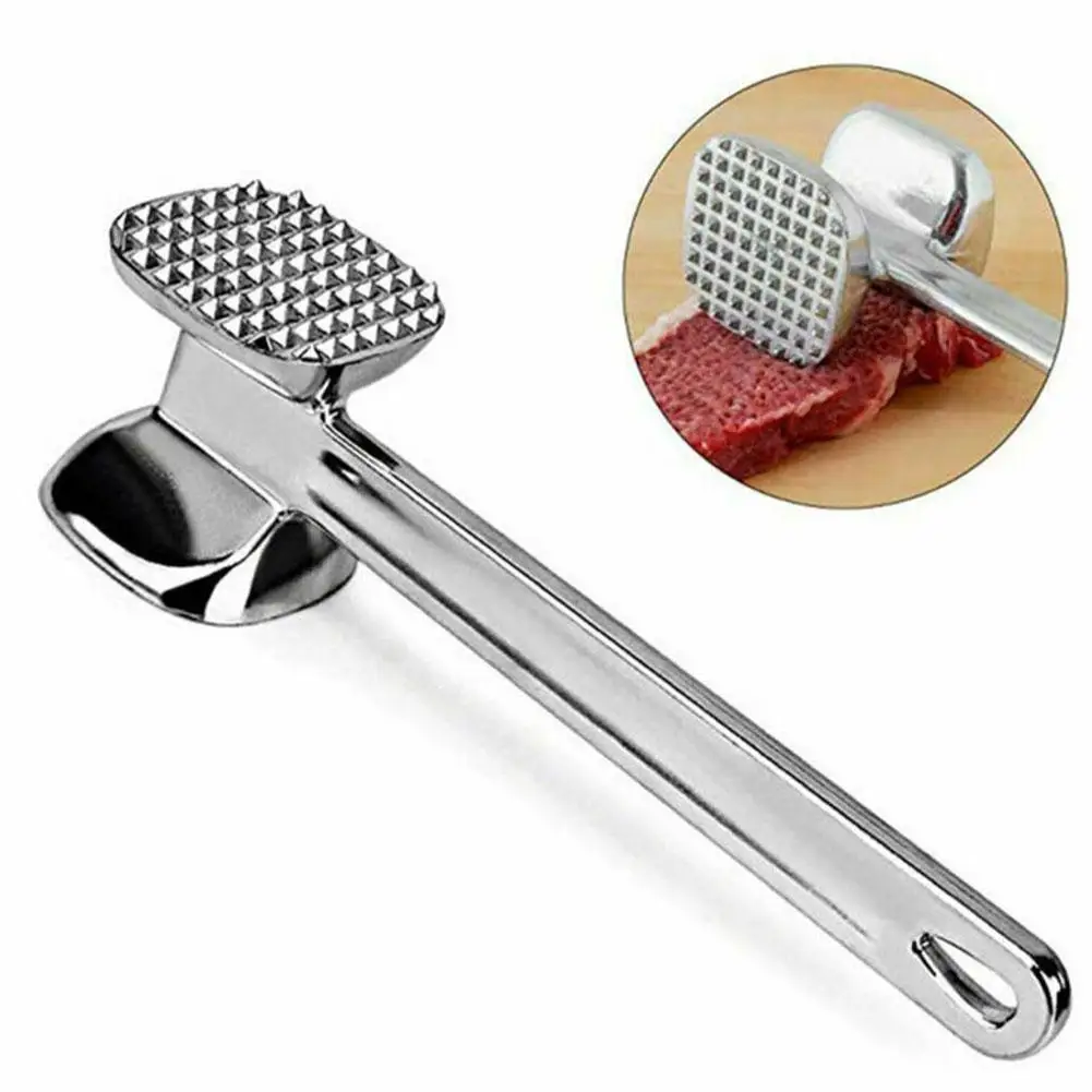 Meat Tenderizer Hammer Mallet Tool For Pounding Beef Steak Chicken Pork Aluminum Alloy Kitchen P5M4