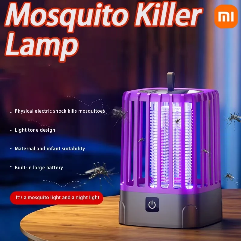 

Лампа от комаров, ловушка для насекомых, мух, кемпинговый фонарь, USB-размер, электрическая мухобойка, уличный репеллент от насекомых