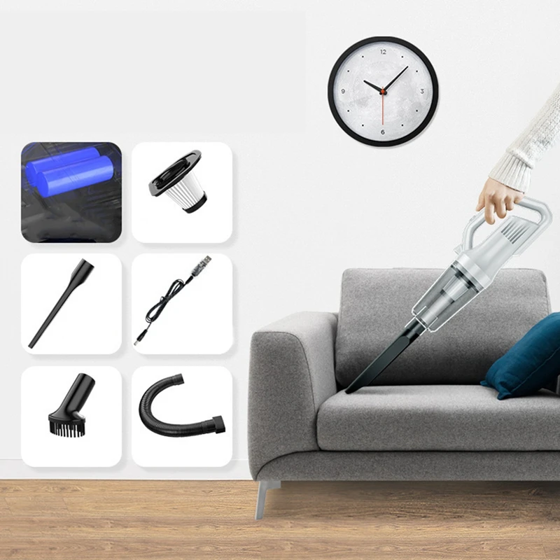 NEW-7000PA беспроводной автомобильный пылесос Мощное всасывание ручной портативный