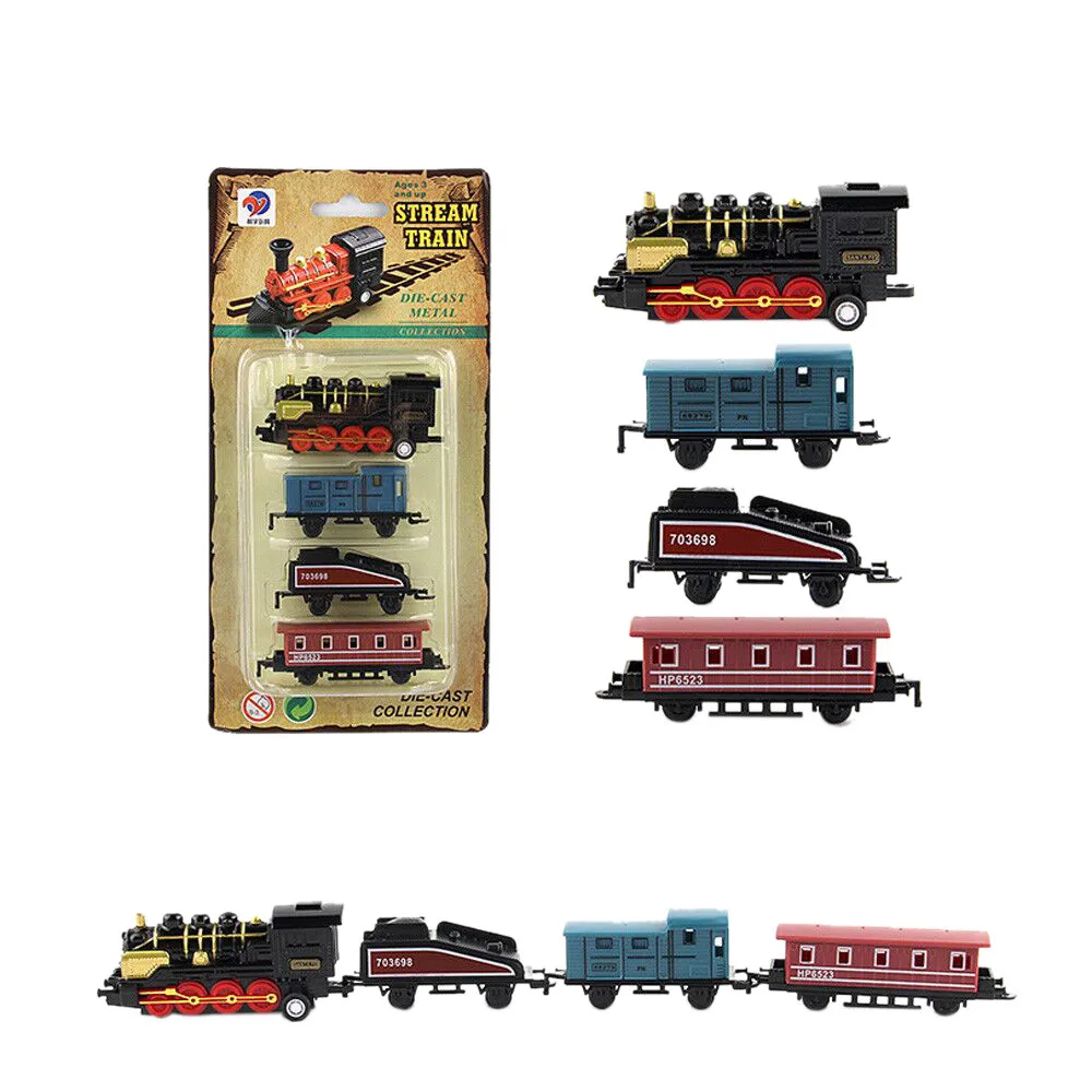 Retro New Train Joint Model Steam Toys Classical Child Alloy Gifts Kid Simulated Education