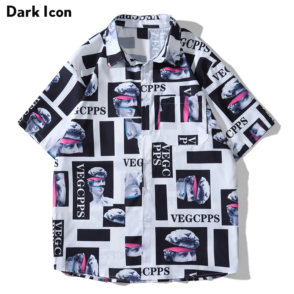 

Printing Men's Shirt Short Sleeve 2022 Summer Thin Material Street Fashion Shirts for Men