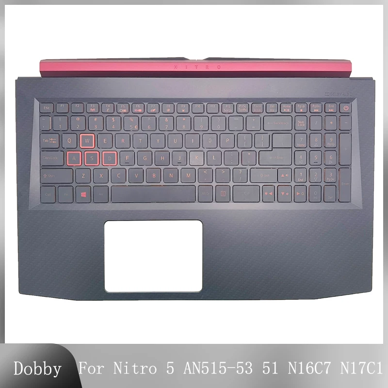 

Original New for Acer Nitro 5 AN515-53 AN515-51 N16C7 N17C1 US Keyboard Laptop Palmrest Upper C Shell with Backlit 6B.Q3ZN2.001