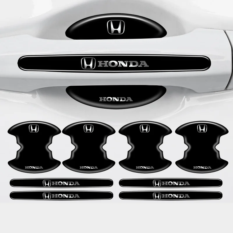 

Защитная пленка для дверной чаши автомобиля, наклейка, аксессуары для Honda Civic FIT Accord Prelude CRV 5th City CRZ CRX Mugen Jazz Pilot