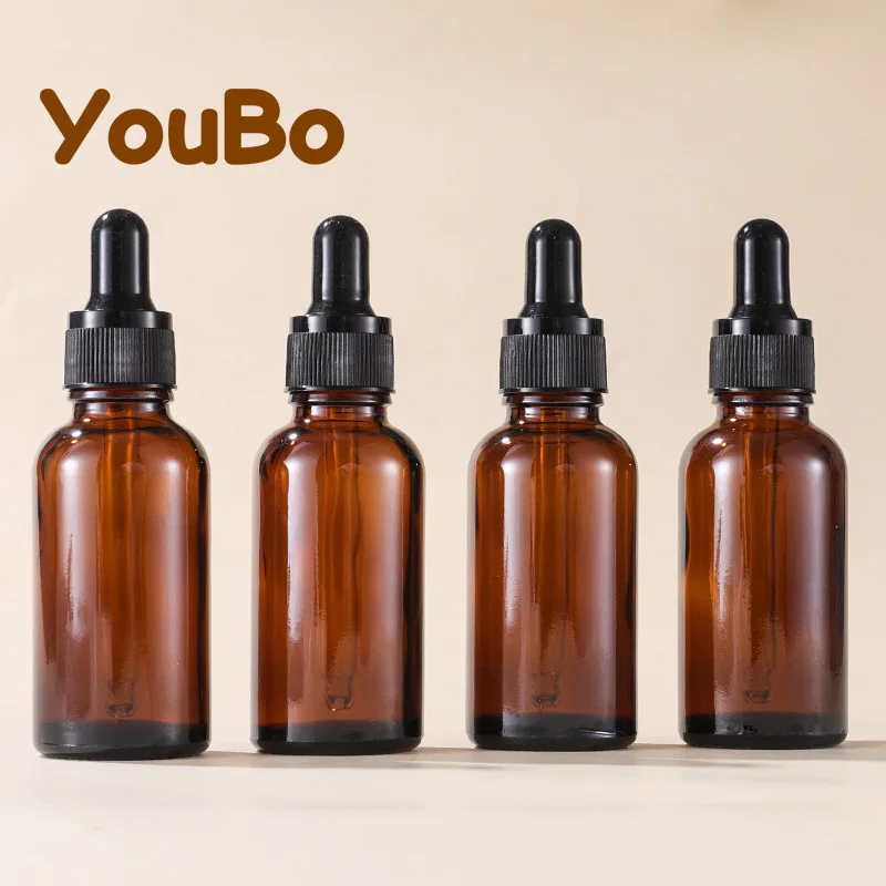 

Journey Brown Glass Dropper Bottle High Quality Sealed Dispenser Bottle For Travel