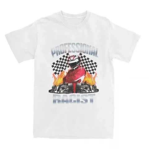 Новая модная футболка Pro Certified Racist Racing Terrier, одежда из 100% хлопка, Harajuku, футболка с короткими рукавами и винтажным узором