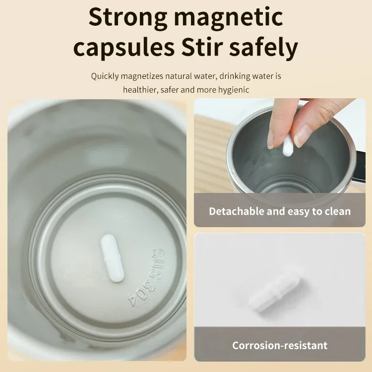 Кофейные чашки из нержавеющей стали автоматическая чашка для перемешивания