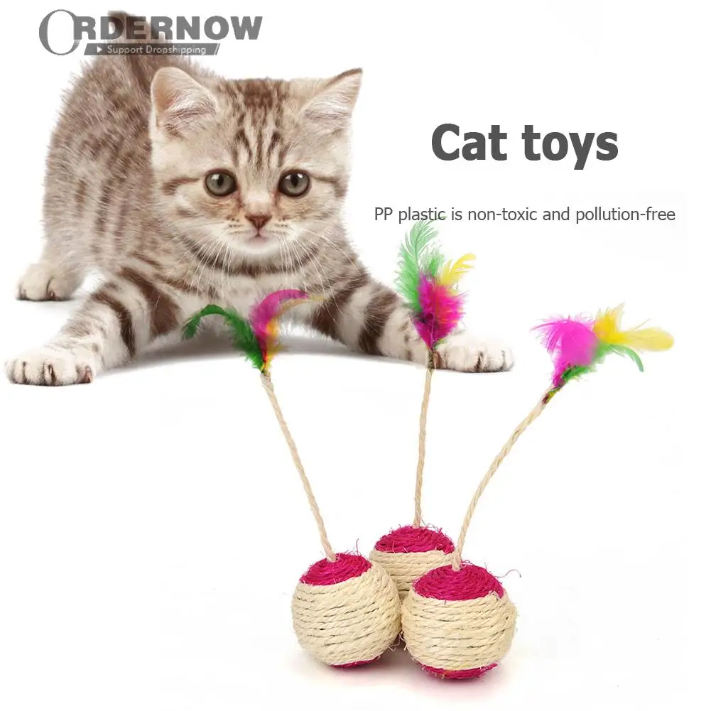 

Игрушка для кошек, игрушка для кошек, сизаль, Когтеточка, обучающая интерактивная игрушка для котенка, товары для кошек, забавная игра, игруш...