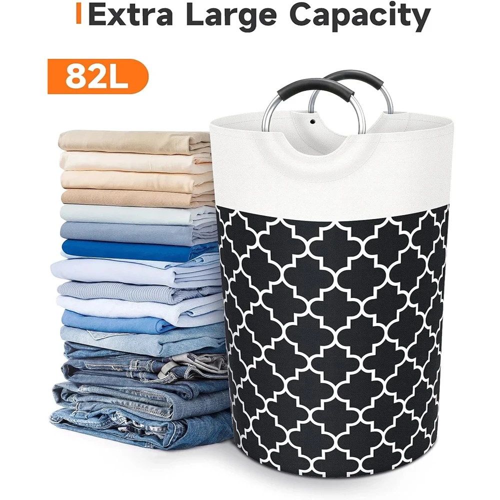 Складная корзина для белья с водонепроницаемыми ручками хранения игрушек ванной