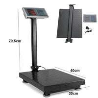 100kg Folding Industrial Platform Scale Steel Plate Electronic Digital Bench Weight Scale For Luggage Shipping Postal Commercial