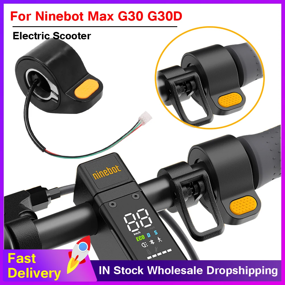 Universal Electric Scooter Throttle Assembly For Segway Ninebot Max G30/G30D Scooter Finger Throttles Booster Accelerator