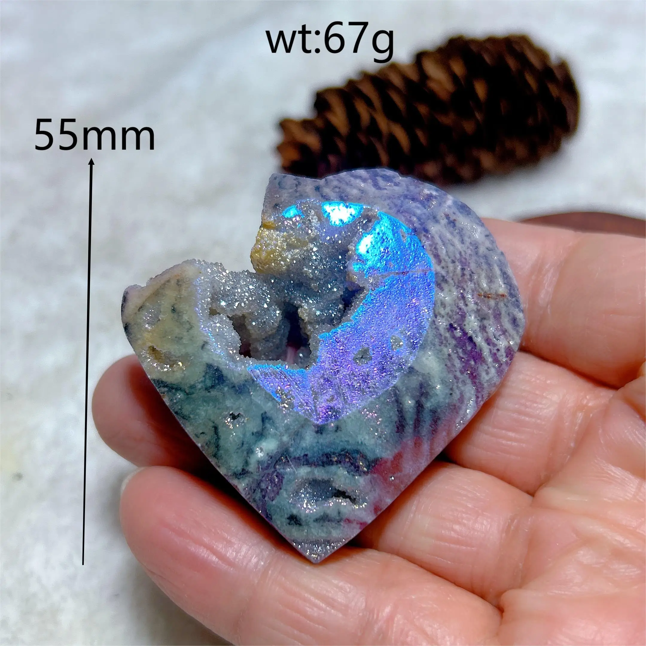 

Натуральный кристалл АURA Сфалерит сердце