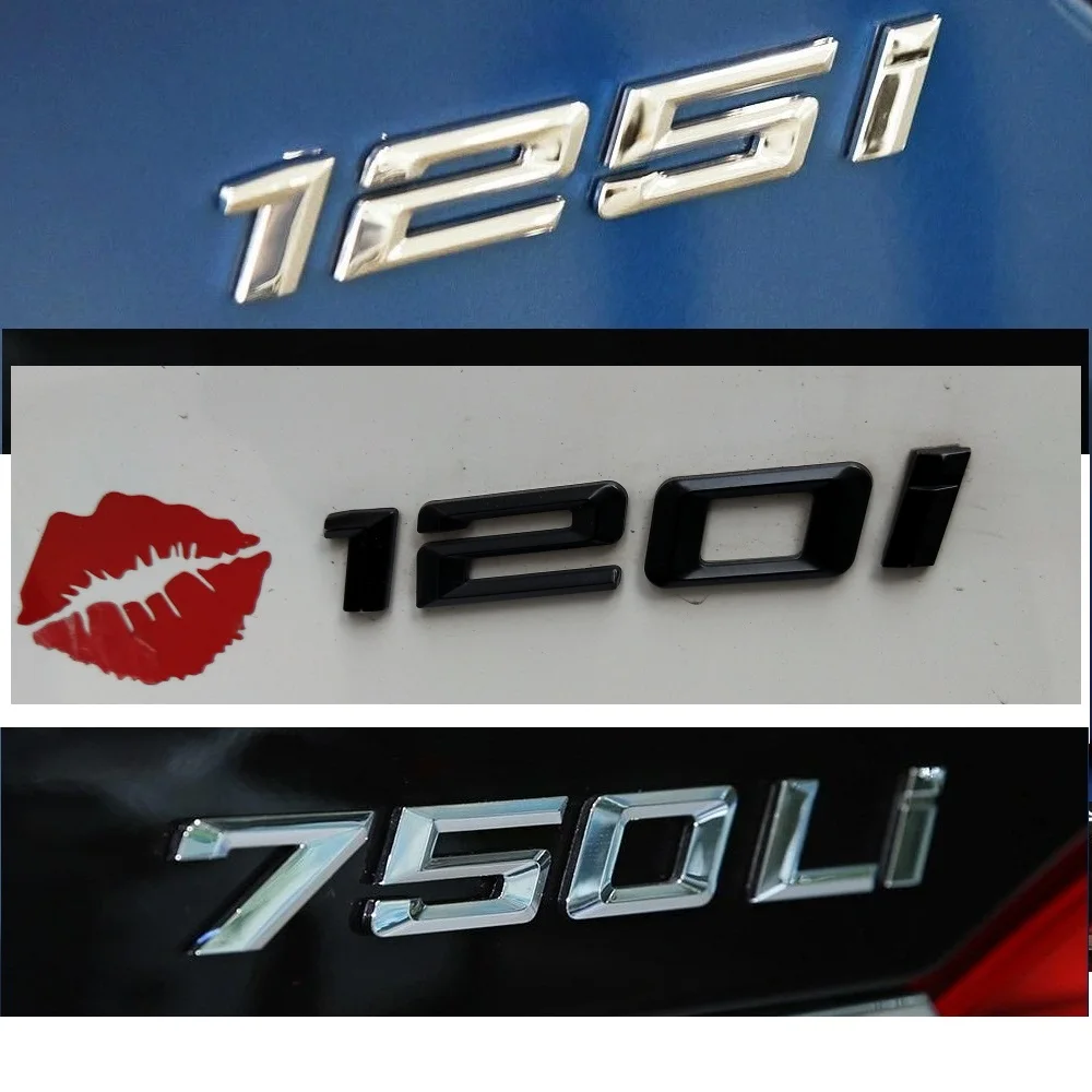 Фото Глянцевые черные буквы-эмблемы 730i 735i 740i 750i 730Li 735Li 740Li 750Li 760Li 740Ld 750Ld 760Ld №3