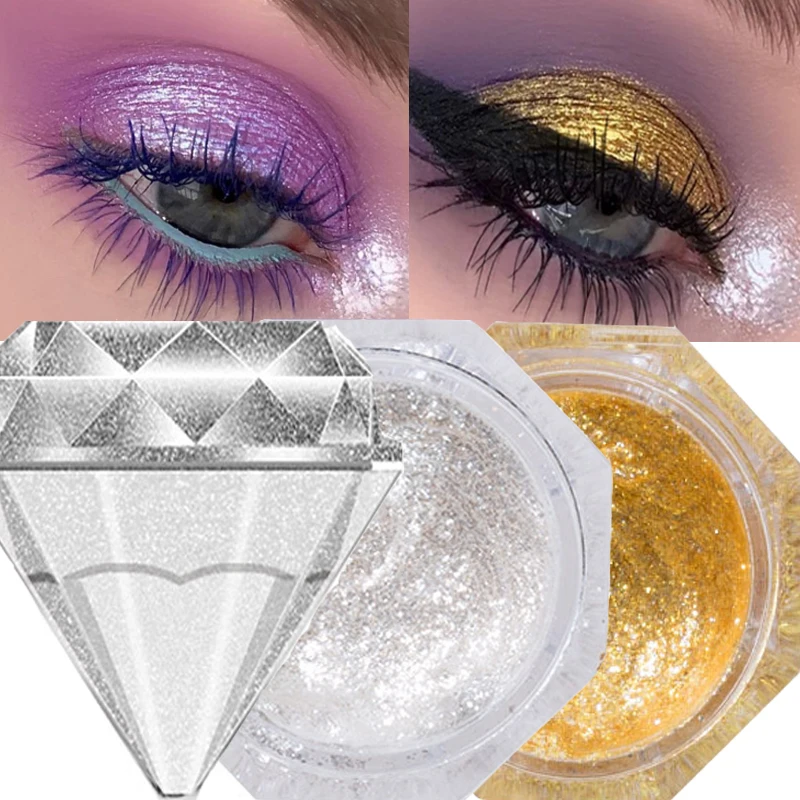 

Diamond Glitter Liquid Eyeshadow 6 Colors Waterproof Long Lasting Sequins Pearlescent Metallic Eye Shadow Eyes Makeup Cosmetic