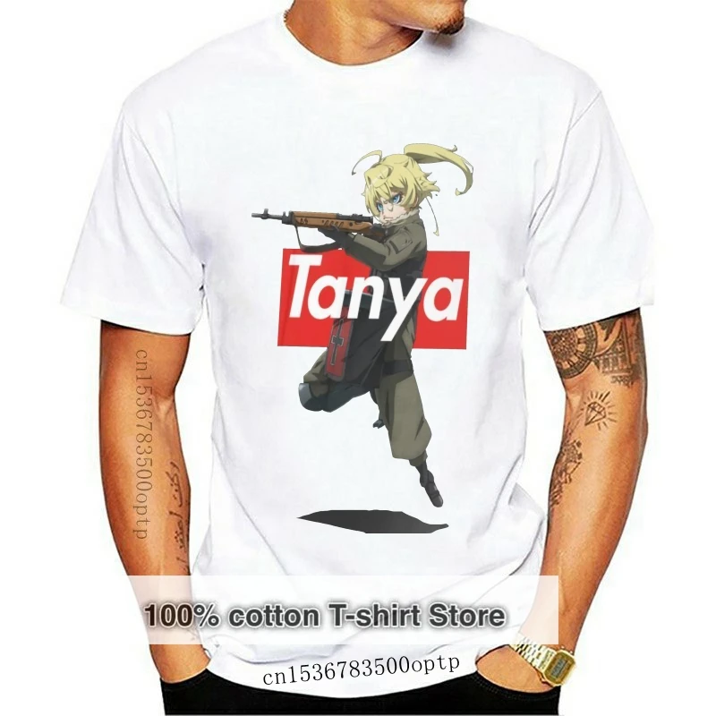 

Saga Of Tanya The Evil T Shirt Tanya Von Degurechaff T-Shirt 100 Cotton Short Sleeve Tee Shirt Fashion Tshirt